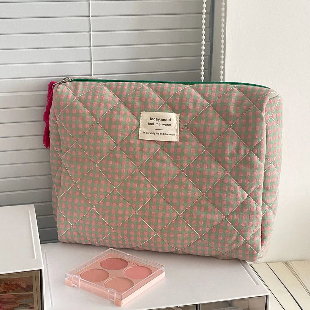 Airfriend Makeup Bag Pink Cosmetic Girl'S Toiletry Soft Makeup Cute Cosmetic Bag Toiletry Organizer Women'S Travel Cosmetic Bag