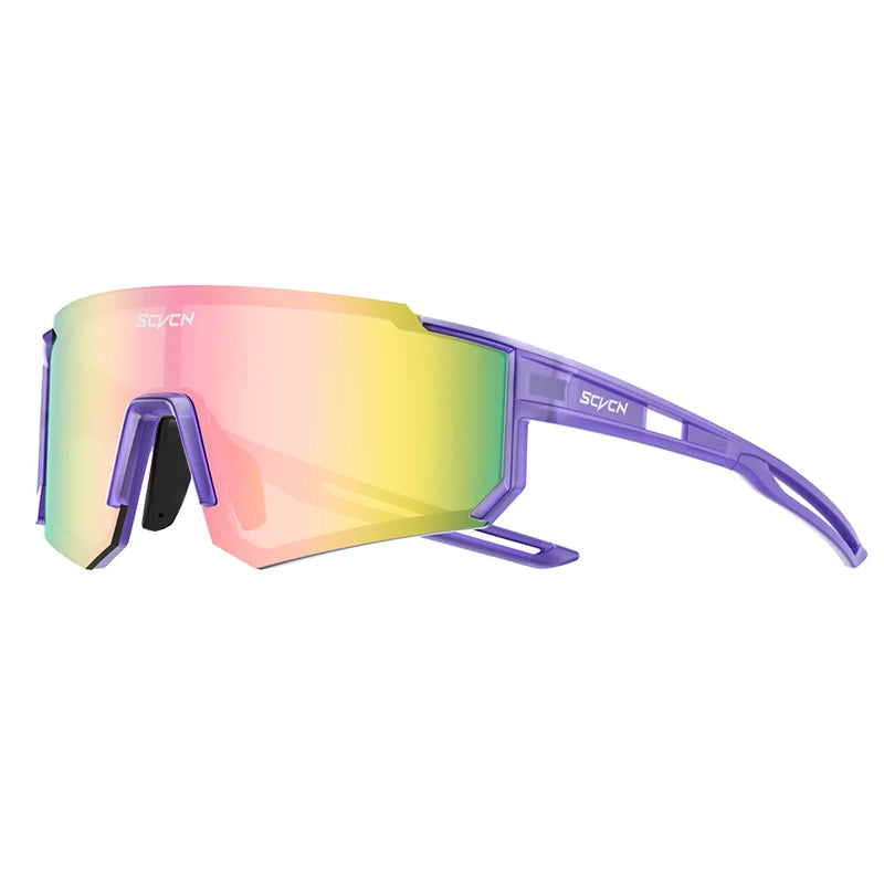 SCVCN Women Sports Sunglasses Pink Fashion Cycling Glassesfor Men Street Shades Driving UV400 Bike Bicycle Hiking Golf  Baseball