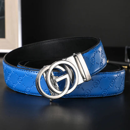 New Thin 34mm Business Men's Belt Formal Leather Male Belt High Quality Belt women Metal Automatic g Buckle Belt for women jeans