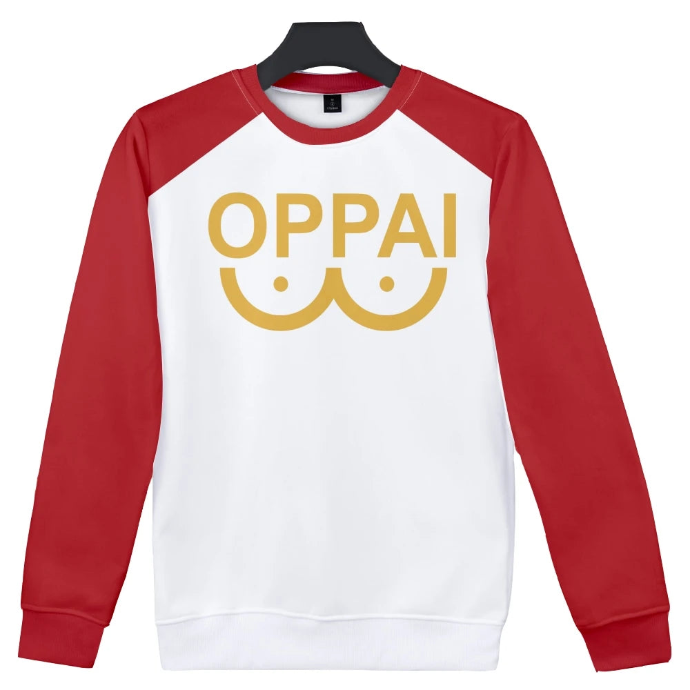 Anime Saitama Oppai 3D Digital Printing Hoodies Men Women Long Sleeve Hoodie Sweatshirt Fashion Harajuku Jacket Cosplay Costume