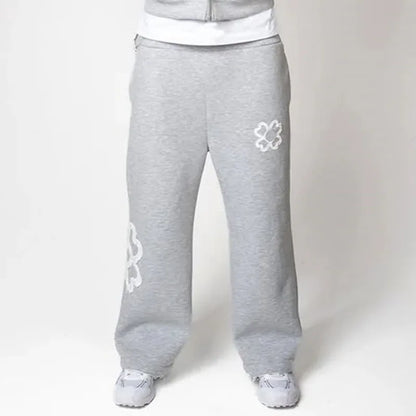 Olive Green Embroidered Zip Hoodie & Pants Set Men Streetwear Trendy Loose Casual 2-Piece Tracksuit New 2025 Fashion