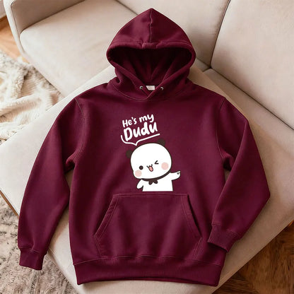Bubu Dudu Bear Couple Hoodies Matching His and Hers Outfit Casual Cute Couple Outfits Fall Winter Men Women Daily Life Apparel