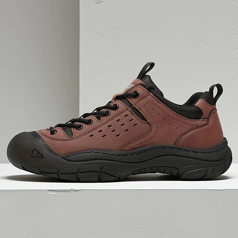 Men's Casual Large-Size Sneakers, Comfortable for All Seasons, Lace-Up Men's Shoes, Non-Slip and Wear-Resistant Hiking Shoes, Walking Shoes, Breathable Uppers, Suitable for Daily Wear, Outdoor Travel, Hiking, Trekking, Busine