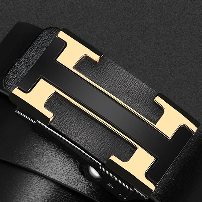 High Quality Men's Belt Casual Designer Genuine Leather Strap Belts Male Metal Buckle Fashionable Belt for men jeans belt