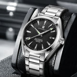 Corgeut 41mm Luxury NH35 Movt Man Sport Clock Automatic Relogio Masculino Mechanical Wristwatch Sapphire Steel Band Men's Watch