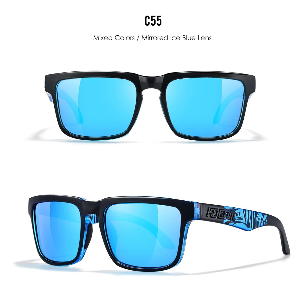 KDEAM Unisex Square Sunglasses Polarized Coated Lens Suitable For Driving Fishing Sunglasses Anti-Blue Light Computer Eyeglasses