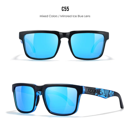 KDEAM Unisex Square Sunglasses Polarized Coated Lens Suitable For Driving Fishing Sunglasses Anti-Blue Light Computer Eyeglasses