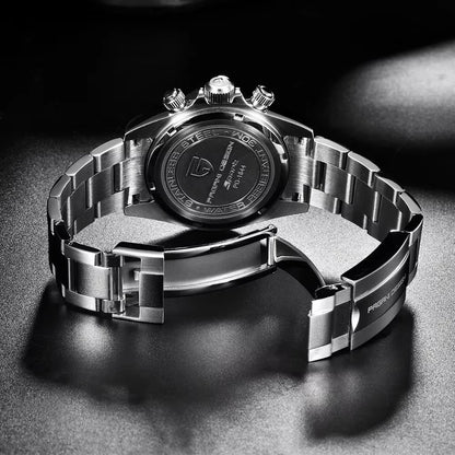 New PAGANI DESIGN PD1644 Luxury Men's Quartz Watch Automatic date Wristwatches Sport 100m Waterproof Chronograph Men Gift
