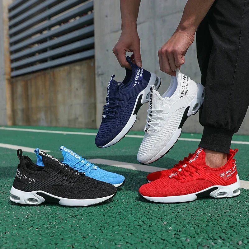 Summer Men's Shoes Mesh Casual Sports Shoes Spring Summer Shoes Tennis Lightweight Walking Black Sneakers 2025 Hot Selling Item