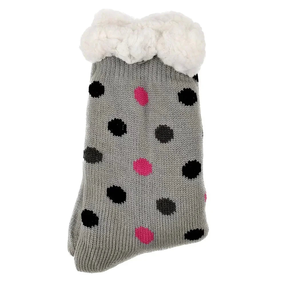 Christmas Gift Thermal Socks Women Winter Warm nightwear Plush Soft Floor Fuzzy Fluffy Fur Slipper Sock Thick Ladies Cute Cow