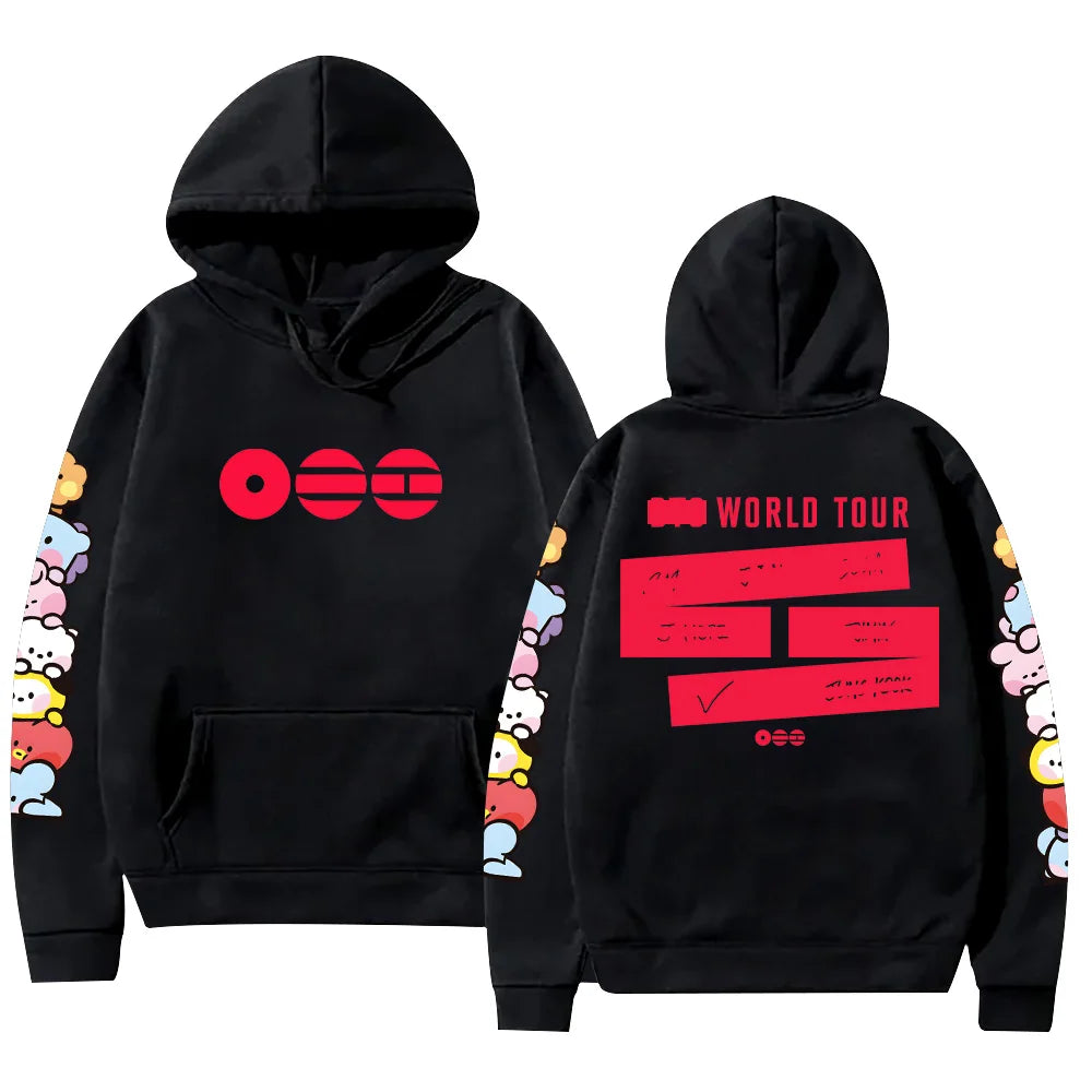 A-Arirang Album Tour Graphic Print Hoodies Pop Fans Gifts Clothing Women Men Comfortable Pullover Fashion New Casual Loose Hoody