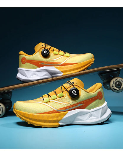 2025 New Soft Soled Outdoor Casual Sports Shoes With Rotating Buckle Carbon Plate And Popcorn Outsole, Men'S Running Shoes 35-44