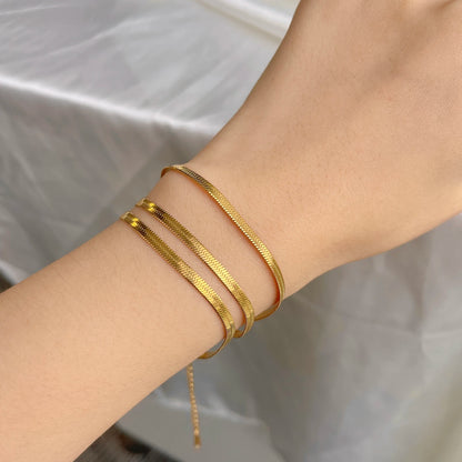 Skyrim Stainless Steel Snake Chain Necklace for Women Men Gold Color Herringbone Choker Neck Chains 2026 Trend Jewelry Gift Hot