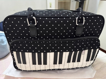 Fashion Polka Dot Ladies Piano Bag New Style Niche Underarm Shoulder Bag Sweet Personality Piano Backpack Women's Bag Square Bag