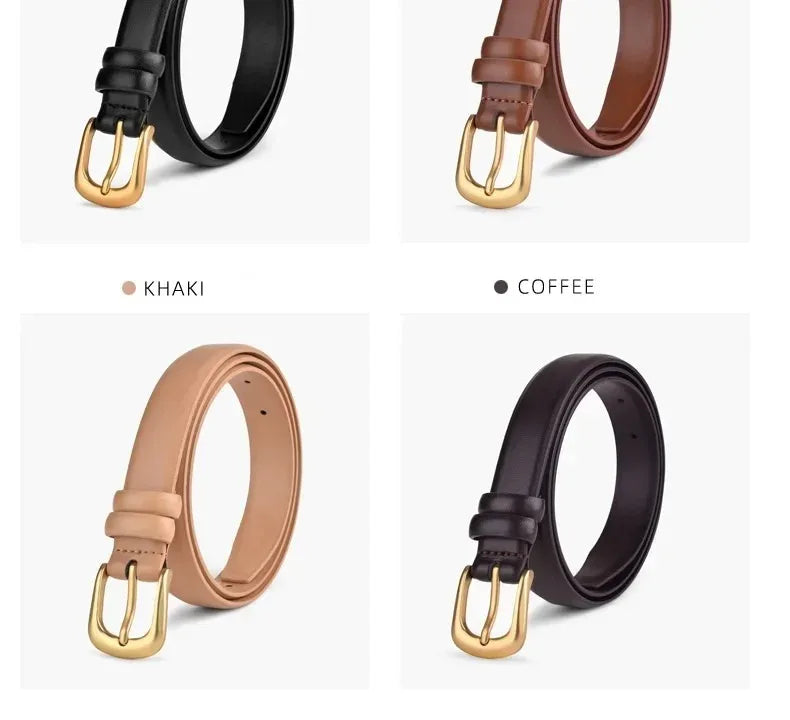 Women's Trousers Belt Belts for Women Fashion Luxury Designer Brand Belt for Jeans Pin Buckle Black Brown Waist Belt ZX015