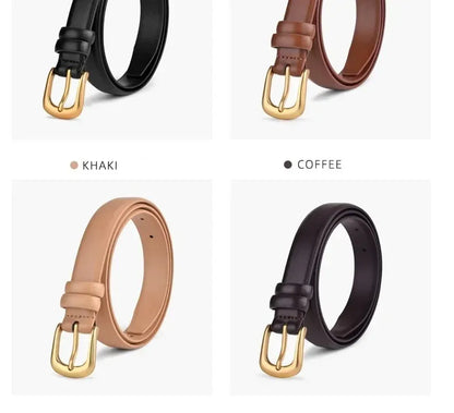 Women's Trousers Belt Belts for Women Fashion Luxury Designer Brand Belt for Jeans Pin Buckle Black Brown Waist Belt ZX015