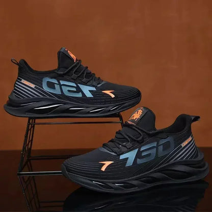 New Summer Mens Breathable Mesh Running Shoes Lightweight Sports Sneakers Fashion Trendy Brand