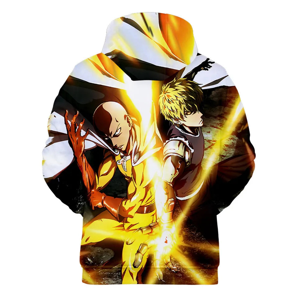 Anime Saitama Oppai 3D Digital Printing Hoodies Men Women Long Sleeve Hoodie Sweatshirt Fashion Harajuku Jacket Cosplay Costume