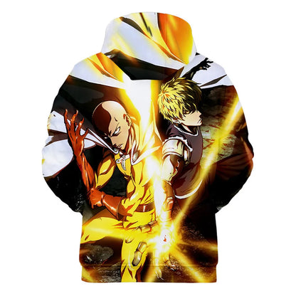 Anime Saitama Oppai 3D Digital Printing Hoodies Men Women Long Sleeve Hoodie Sweatshirt Fashion Harajuku Jacket Cosplay Costume
