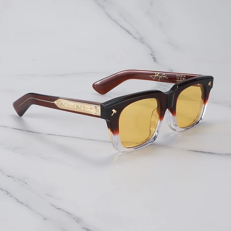 JMM QUENTIN Man Sunglasses Japan Thick Acetate Outdoor Square Sun Glasses Woman Fishing Driving Gafas Lentes De Sol Hombre