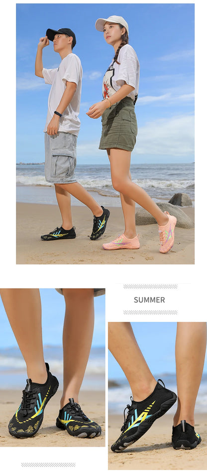 Quick Dry Water Shoes For Men Women Barefoot Shoes Beach Aqua Shoes Lightweight Sports Sneakers Hiking Surfing Boating Fishing