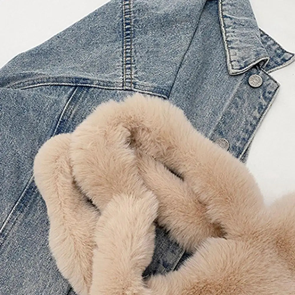 Women Plush Shoulder Bag Fluffy Handbag Large Capacity Casual Commuting Bag Furry Carrying Bag Soft Shopper Bag