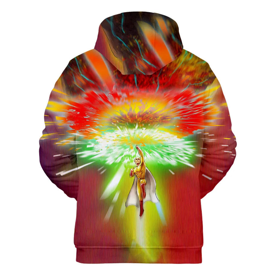 Anime Saitama Oppai 3D Digital Printing Hoodies Men Women Long Sleeve Hoodie Sweatshirt Fashion Harajuku Jacket Cosplay Costume