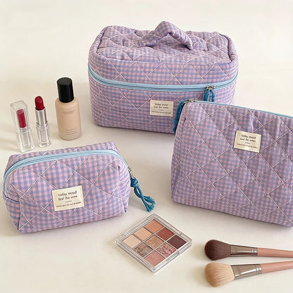 Airfriend Makeup Bag Pink Cosmetic Girl'S Toiletry Soft Makeup Cute Cosmetic Bag Toiletry Organizer Women'S Travel Cosmetic Bag