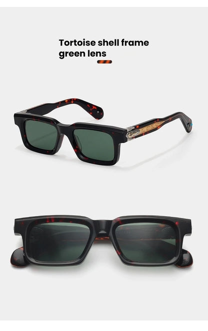 JMM BELVEDERE Vintage Square Retro Sun glasses for man Fashion Women sunglasses 2025 3D Carving and Gemstone Design sunglass man