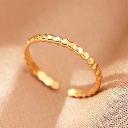 Stainless Steel Rings Simpler Geometric Fashion Vintage Fine Adjustable Open Rings For Women Jewelry Weddings Gifts New Trendy