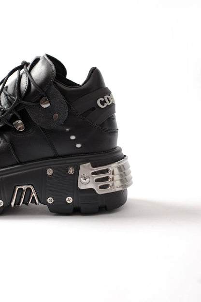2024 New Women's Heavy Metal Punk Sneakers Platform Dad Shoes Men