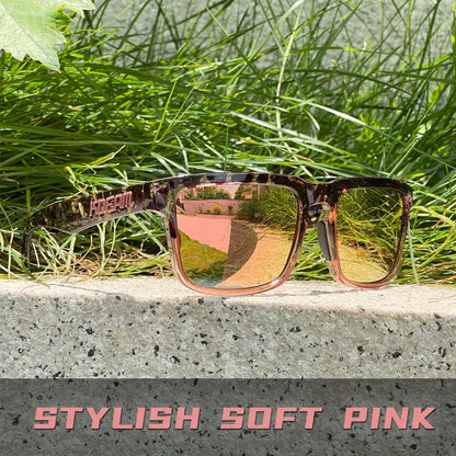 KDEAM Unisex Square Sunglasses Polarized Coated Lens Suitable For Driving Fishing Sunglasses Anti-Blue Light Computer Eyeglasses