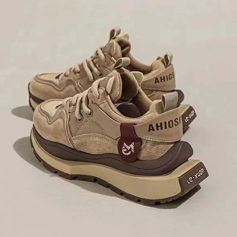 2025 original shoe replicas Retro luxury Sneakers For Women Design Cow suede High Street Girl's sneakers ladies tennis