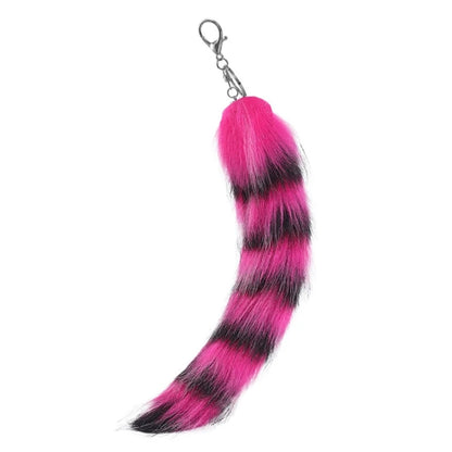New Fashion Wolf Tail Fur Keychains Unisex Pendant Car Keyring Holder Key Chains Charm Bag Accessories Gifts