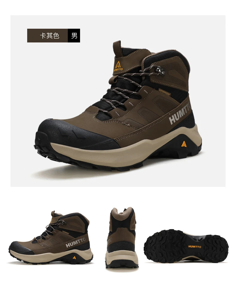 HUMTTO Hiking Shoes Men Winter Outdoor Sports Climbing Shoes hunting boots Warm outdoors ankle travel boots  Trekking Sneakers