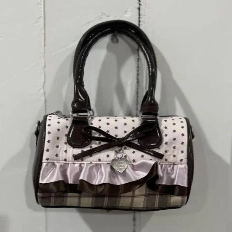 Fashion Polka Dot Ladies Piano Bag New Style Niche Underarm Shoulder Bag Sweet Personality Piano Backpack Women's Bag Square Bag