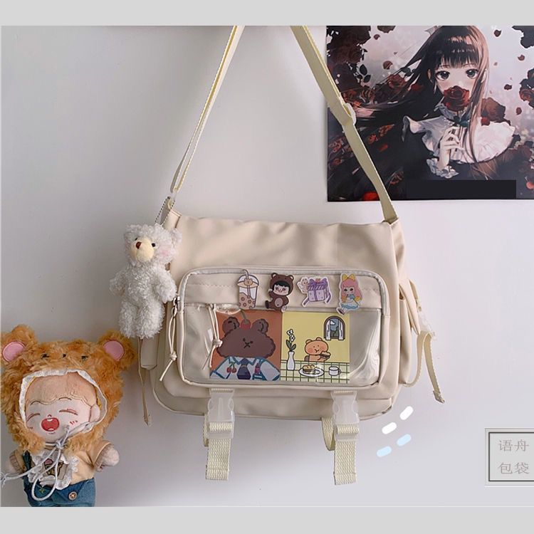 Women's Bag Messenger Korean Style Female Backpack College Large Capacity Versatile Shoulder Student School Postman Tote Bags