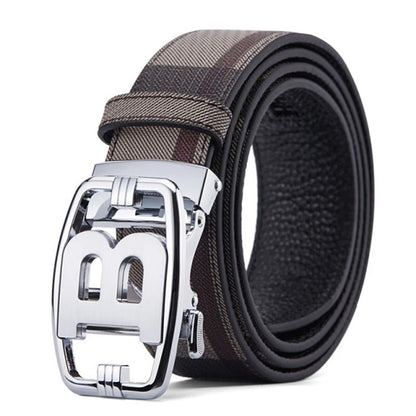 2025 High Quality Men's Belt Designer Genuine Leather Belts Male Metal Automatic Buckle Casual Fashionable Belt for men Jeans