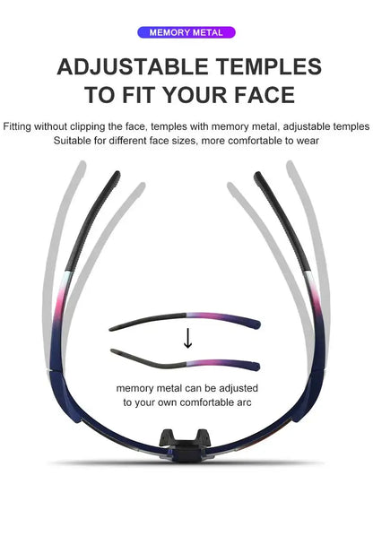 INBIKE Photochromic Cycling Sunglasses Professional Road Bike Riding Glasses for Men Bicycle Windproof Sand Goggles Bike Eyewear