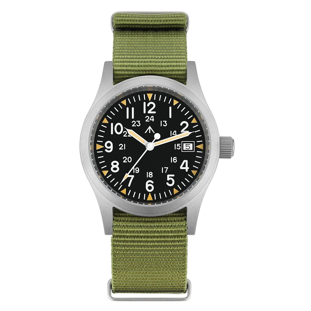 Militado ML05 38mm Quartz Watch Miyota 2035/Ronda 515 Movement Watches Domed Sapphire Crystal Luminous 100m Waterproof Watches