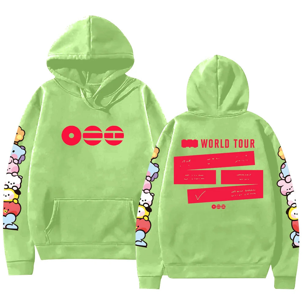 A-Arirang Album Tour Graphic Print Hoodies Pop Fans Gifts Clothing Women Men Comfortable Pullover Fashion New Casual Loose Hoody