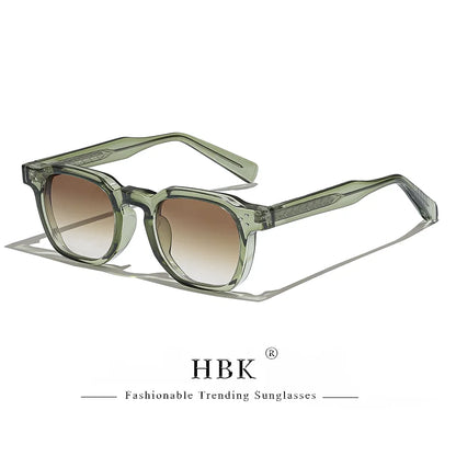 HBK New Square Retro Sunglasses Men Fashion Punk Sun Glasses Women Travel Driving Beach Eyewear Lunette De Soleil Femme UV400
