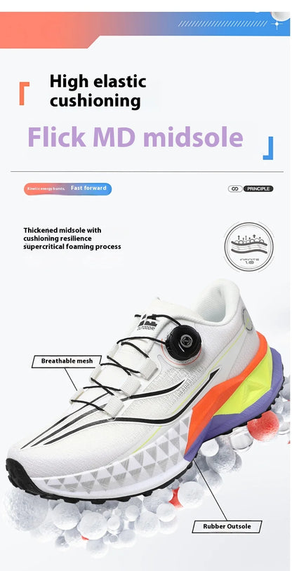 2025 New Soft Soled Outdoor Casual Sports Shoes With Rotating Buckle Carbon Plate And Popcorn Outsole, Men'S Running Shoes 35-44
