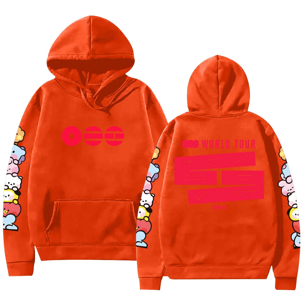 A-Arirang Album Tour Graphic Print Hoodies Pop Fans Gifts Clothing Women Men Comfortable Pullover Fashion New Casual Loose Hoody