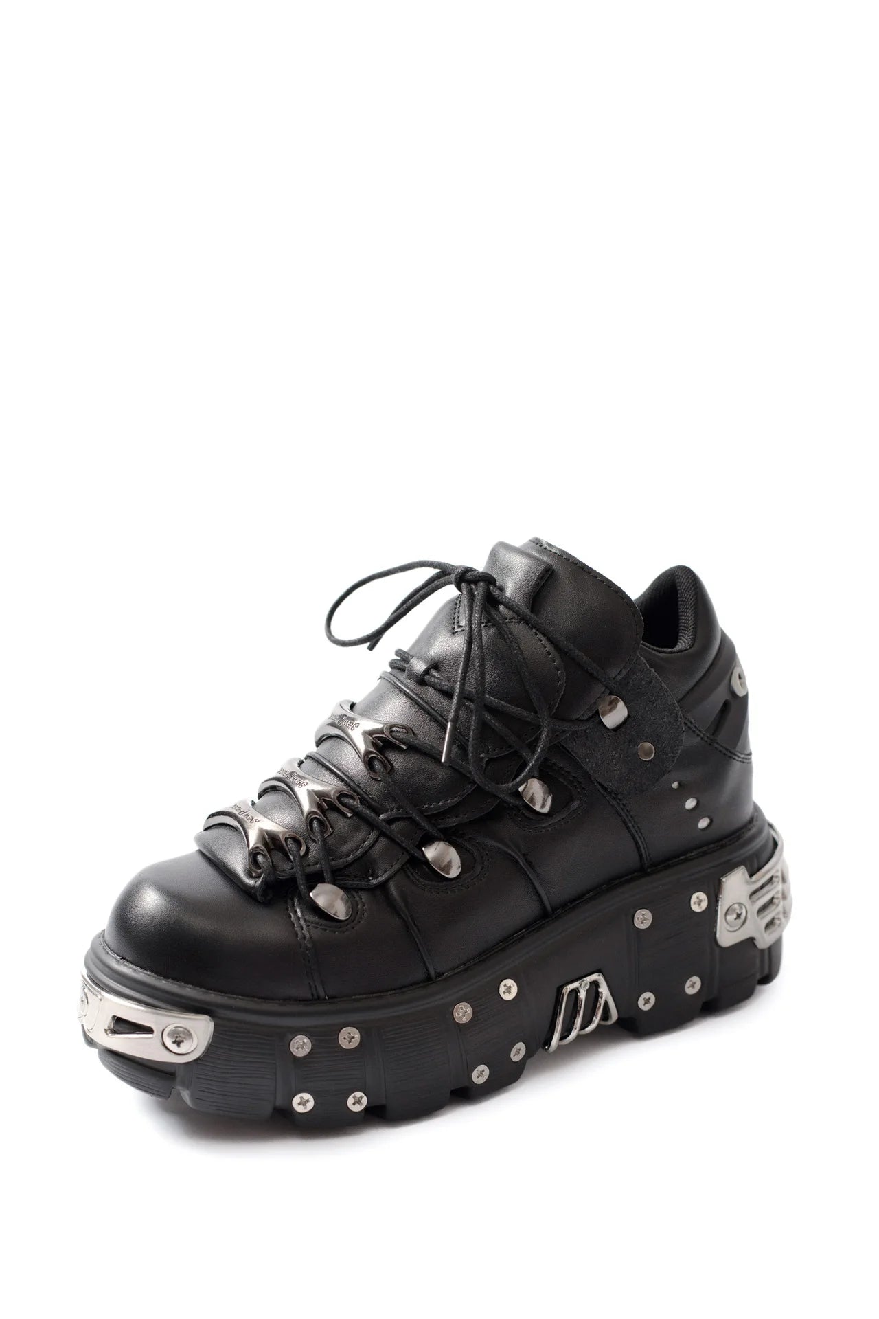 2024 New Women's Heavy Metal Punk Sneakers Platform Dad Shoes Men