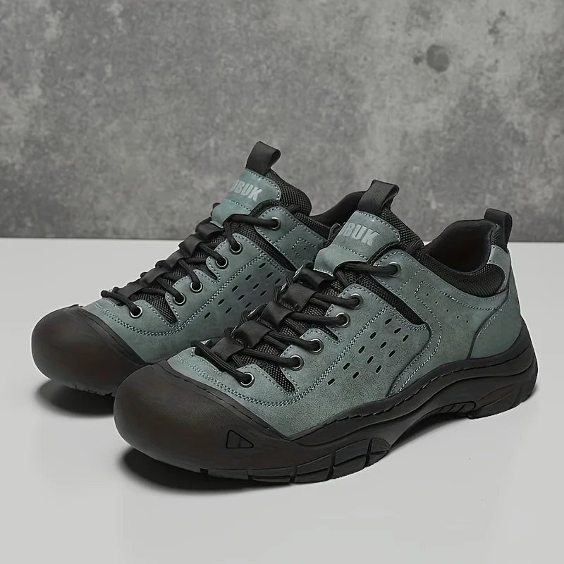 Men's Casual Large-Size Sneakers, Comfortable for All Seasons, Lace-Up Men's Shoes, Non-Slip and Wear-Resistant Hiking Shoes, Walking Shoes, Breathable Uppers, Suitable for Daily Wear, Outdoor Travel, Hiking, Trekking, Busine