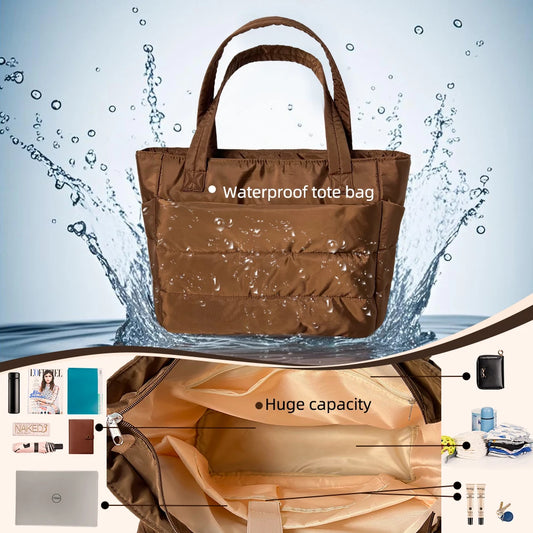 Women Tote Bag Waterproof Large Capacity Mommy Bag with Multi-compartments for Travel Work Laptop Bag