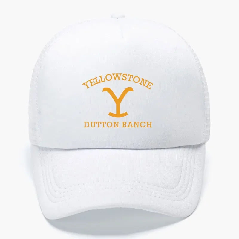 Classic Yellowstone Dutton Ranch Foam Trucker Cap Men Women Adjustable Mesh Dad Hat Adult Daily Sun Sports Visor Caps