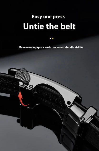 Leather Belt Men Genuine Leather Belt for Men Mens Belts Waistband Male Man Waist Automatic belts Business belts