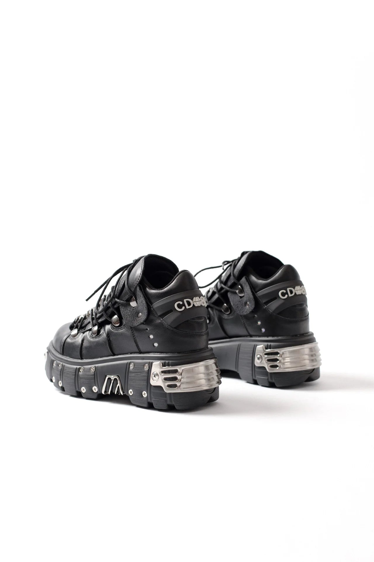 2024 New Women's Heavy Metal Punk Sneakers Platform Dad Shoes Men
